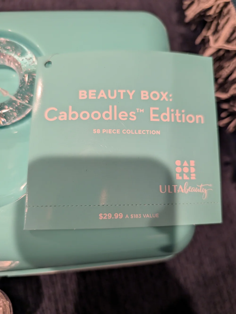 Caboodle Makeup Organizer Travel Case Brand New Teal Ulta